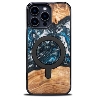OEM Funda &Uacute;nica Bewood Para Iphone 16 Pro Max - Planetas - Tierra Con Magsafe