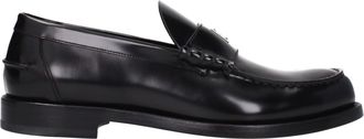 Givenchy Black Leather Slip-On Mens Loafers