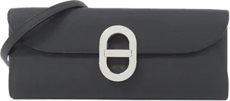 Herm&egrave;s Black Epsom Leather Chain/Shoulder Wallet (Pre-Owned)