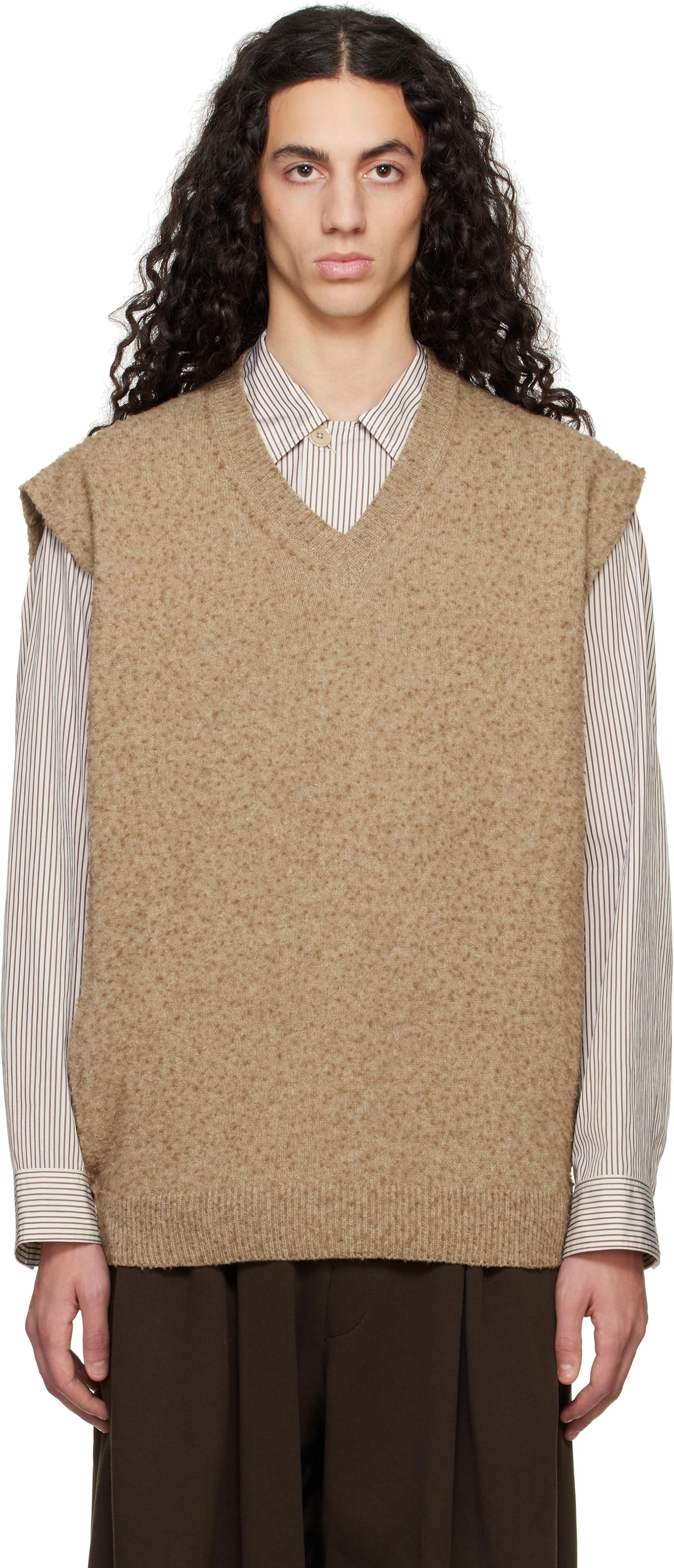 トップス Maison Margiela DESTROYED KNIT VEST S Maison Margiela - Distressed Sweater Vest | HBX - Globally