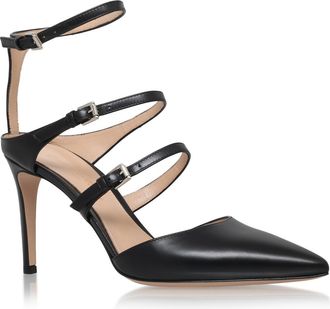 Steve Madden Womens Leather Spiral 05 O Boots - Black - Size UK 5