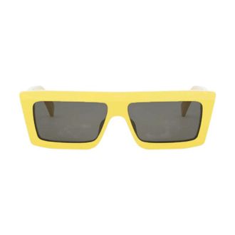 Celine CL40214U39A Square Full Rim Sunglasses - Yellow