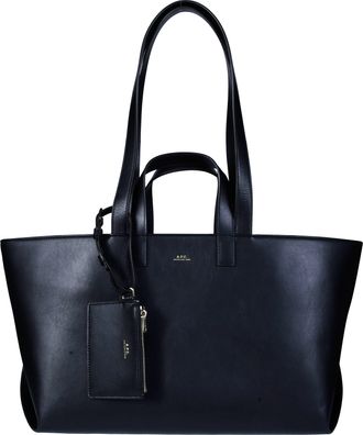 A.P.C. Le Drummer Cowhide Leather Tote Bag