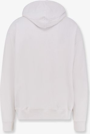 Off-white Mens Cotton Sweatshirt With Logo Print White Sweatshirts Sweater
