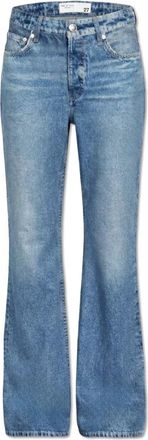 Rag & Bone Broek met uitlopende pijpen - Dames - Flared Jeans - Blauw - W27 - Katoen - Jeans