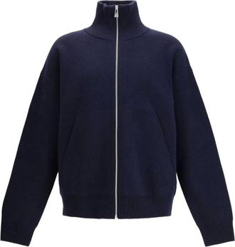 Axel Arigato Truien & Vesten, Heren, Blauw, M, Wol, Core Zip-Up Sweater