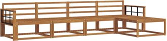 vidaXL Conjunto De Sof&aacute;s De Exterior 5 Uds. Natural Vidaxl