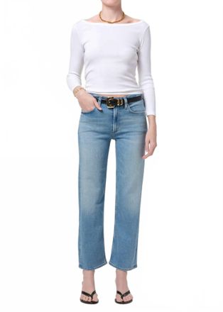 Citizens Of Humanity Palma Straight Clean Hem Jeans In Luella