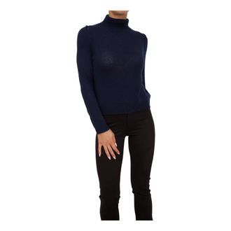 Nenette Turtlenecks, female, Blue, Size: XS Blue Cashmere Sweater Long Sleeve