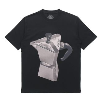 Palace Nein Tea Black Metallic Coffee Pattern Short Sleeve Unisex P20TS245