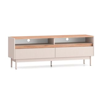 Petits Meubles Mueble tv 2 cajones 154 cm paneles mdf cachemira y madera