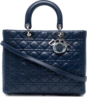 Dior Pre-owned Dior Large Lambskin Cannage Lady Dior Ladies 16-BO-1101