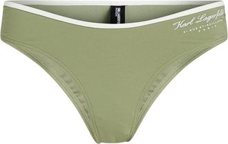 Karl Lagerfeld Hotel Karl bikini bottom - women - Polyamide/Elastane - S - Green