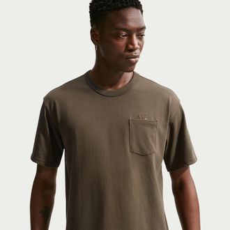 Nike Mens Nike Sportswear Premium Essentials T-Shirt in Brown | IH1123-212