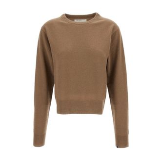 Extreme Cashmere Classic Crewneck Jumper - female - Extreme Cashmere - Cashmere Knitwear - Brown - ONE SIZE - Knitwear