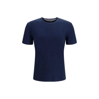 Brunello Cucinelli Blue Cotton Mens T-Shirt