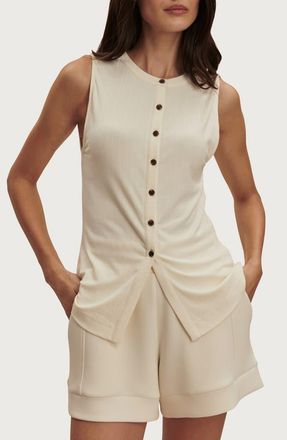 Varley Latia Button-Up Tank in Birch at Nordstrom, Size Xx-Small