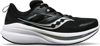 Saucony Mens Omni 22 Sneaker, Black/White, 7.5 Wide