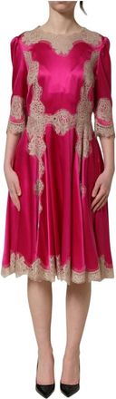 Dolce & Gabbana Kleedjes - Dames - Feestkleedjes - Roze - S - Kleedjes