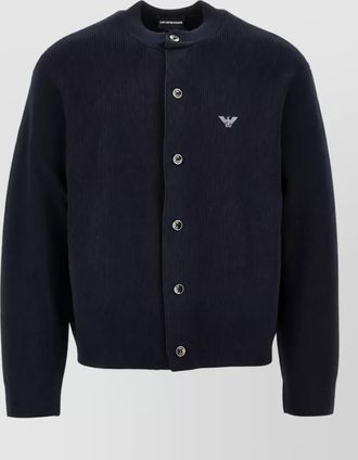 Emporio Armani wool ribbed knit cardigan