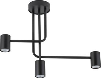 Sigma Luis L&aacute;mpara De Techo Negra Dise&ntilde;o Minimalista 60 Cm