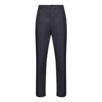 Moncler Suit Trousers, male, Blue, Size: 2XL Technical Cotton Blend Bukser