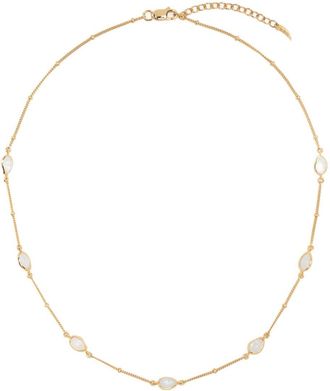 Missoma Magma Rainbow Moonstone chocker - women - Moon Stone/Recycled 18kt Gold Vermeil/Recycled Sterling Silver - One Size