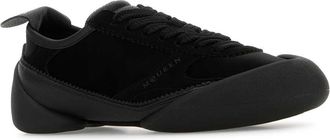 Alexander McQueen Womens Black Canvas And Suede Sneakers Blackblackblack