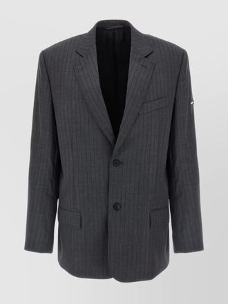 Balenciaga pinstripe wool single-breasted blazer
