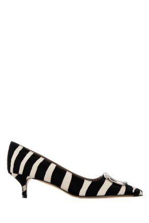 Ferragamo Multi Color Slip On Pumps