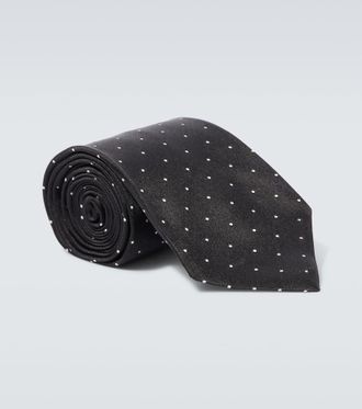 Tom Ford Polka-dot silk twill tie