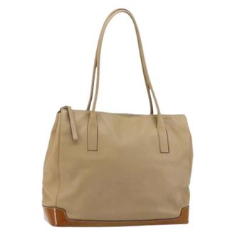Prada Pre-owned Tote Bags, female, Beige, Size: ONE SIZE Pre-owned Vintage Tote Bag