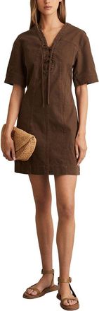 Reiss Tia Lace Up Shift Dress