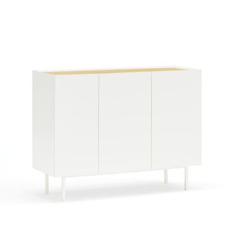 Teulat Aparador 3 puertas 3 cajones interiores blanco