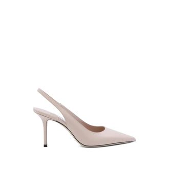 Jimmy Choo London Pumps, female, Beige, Size: 6 1/2 US Point Toe Slingback Strap