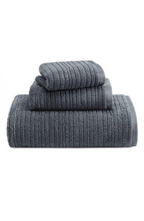 Kenneth Cole Brooks 3-Piece Cotton Towel Set in Charcoal at Nordstrom Rack, Size 3 Piece Set