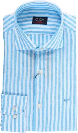 Paul & Shark Paul&Shark - Shirts > Casual Shirts - Heren - Casual Overhemden - Blauw - L - Overhemden