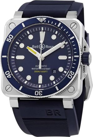 Bell & Ross BR03-92 Diver Automatic Blue Dial Mens Watch BR0392-D-BU-ST/S