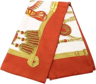 Herm&egrave;s Pre-owned Scarves, female, Multicolor, Size: ONE SIZE Pre-owned Silk Scarf