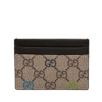 Gucci Pre-owned Gucci Multicolor GG Supreme Card Holder Ladies 9408YJNMJIDYSWKQ