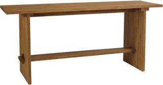 Macabane Bar de jard&iacute;n de 240 x 70 cm de madera de teca reciclada
