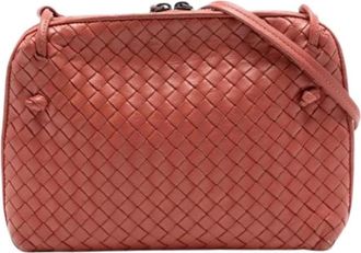 Bottega Veneta Pre-owned Cross Body Bags, female, Red, Size: ONE SIZE Pre-owned The Nodini Crossbody Bag