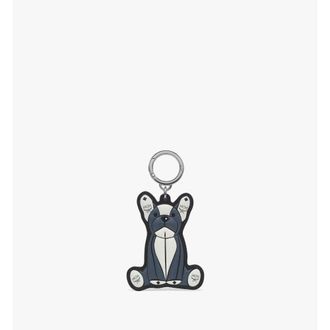 MCM Aren French Bulldog 2D Charm in Visetos