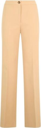 Moschino Rechte Broek - Dames - Straight fit broeken - Beige - S - Polyester - Broeken