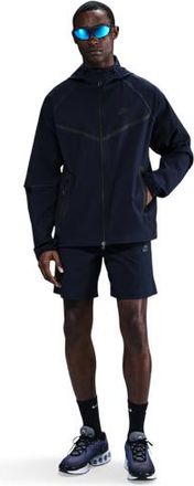 Nike Mens Tech Woven WR Full-Zip Jacket - Obsidian/Obsidian/Black Size 3XL