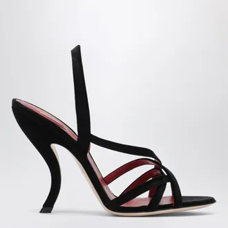 Valentino Garavani Fetishique black velvet sandal