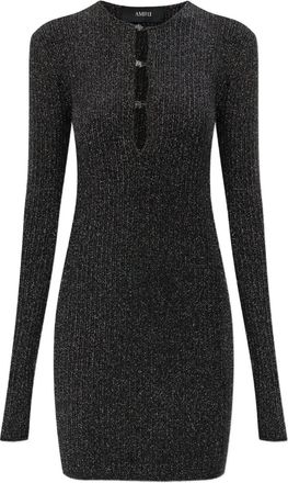 Amiri Abito corto con apertura a goccia - Nero