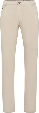 Philipp Plein Iconic Plein Jeans - Heren - Slim Fit Jeans - Beige - W29 - Katoen - Jeans