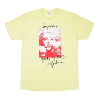 SUPREME FW18 Madonna Terra Cotta T-Shirt Yellow SUP-FW18-T1