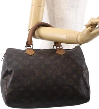 Louis Vuitton Pre-owned Handbags, female, Brown, Size: ONE SIZE Pre-owned Canvas Handbag